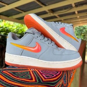 Nike Air Force 1 Jewel Obsidian Mist Sneakers Mens Size 7‎ Womens 8.5 AT4143-400